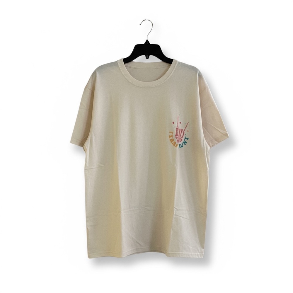 Cream Graphic Tee “In My Feral Aunt Era” TSwift NWT